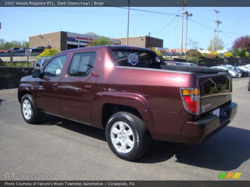 Dark Cherry Pearl / Beige 2007 Honda Ridgeline RTL
