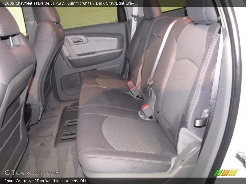 Summit White / Dark Gray/Light Gray 2009 Chevrolet Traverse LT AWD
