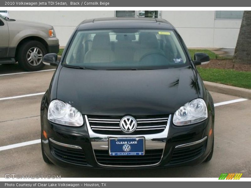 Black / Cornsilk Beige 2010 Volkswagen Jetta TDI Sedan