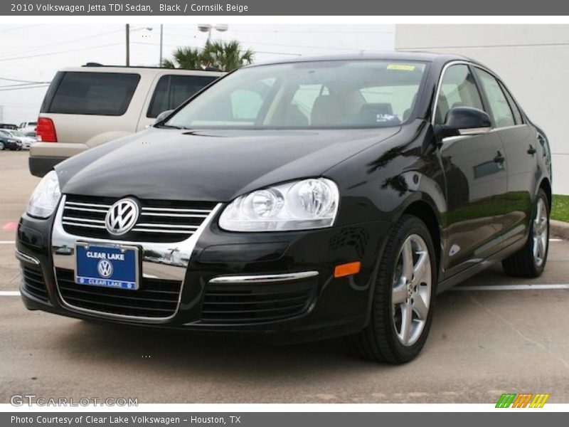 Black / Cornsilk Beige 2010 Volkswagen Jetta TDI Sedan