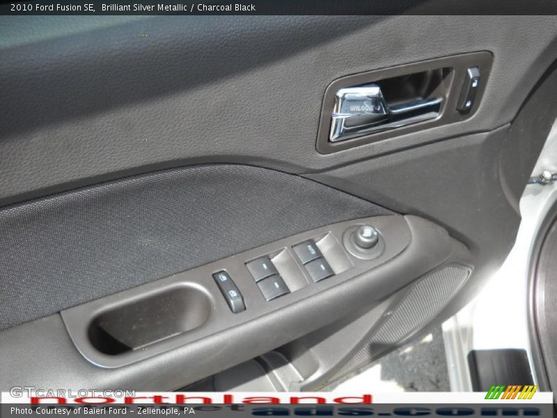 Brilliant Silver Metallic / Charcoal Black 2010 Ford Fusion SE
