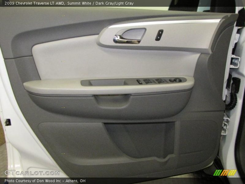 Summit White / Dark Gray/Light Gray 2009 Chevrolet Traverse LT AWD