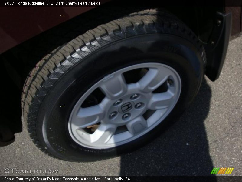 Dark Cherry Pearl / Beige 2007 Honda Ridgeline RTL