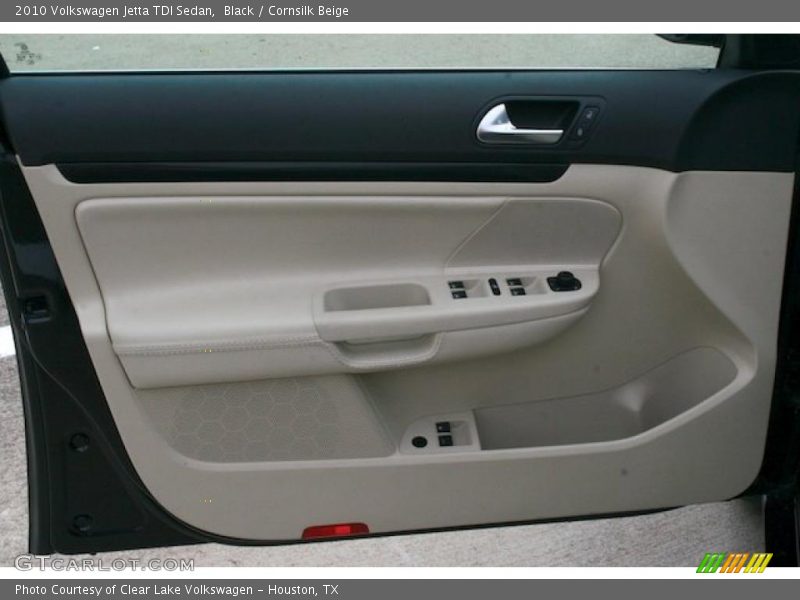 Black / Cornsilk Beige 2010 Volkswagen Jetta TDI Sedan