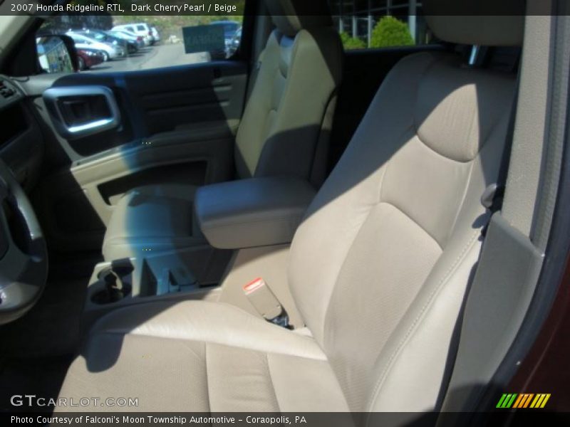 Dark Cherry Pearl / Beige 2007 Honda Ridgeline RTL