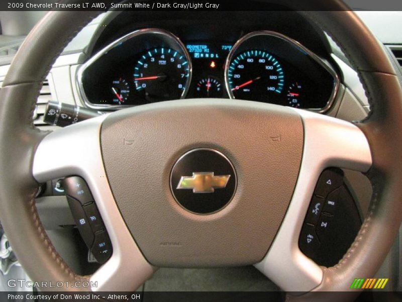 Summit White / Dark Gray/Light Gray 2009 Chevrolet Traverse LT AWD