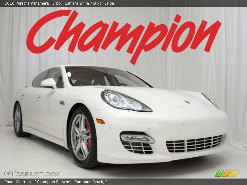 Carrara White / Luxor Beige 2010 Porsche Panamera Turbo