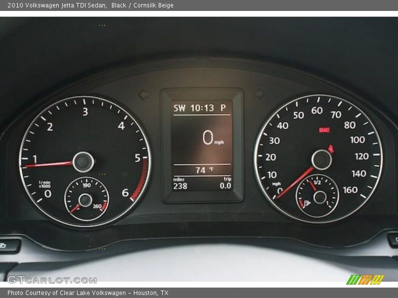 Black / Cornsilk Beige 2010 Volkswagen Jetta TDI Sedan