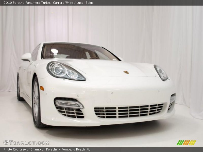 Carrara White / Luxor Beige 2010 Porsche Panamera Turbo