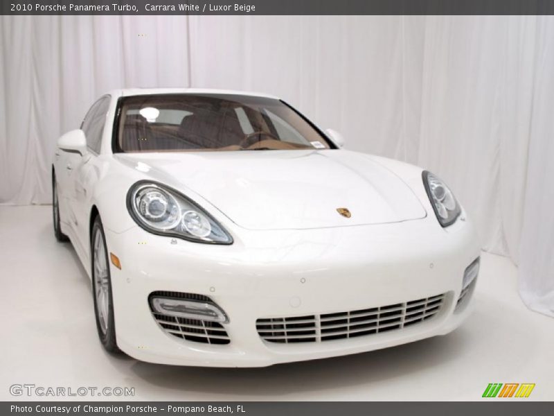 Carrara White / Luxor Beige 2010 Porsche Panamera Turbo