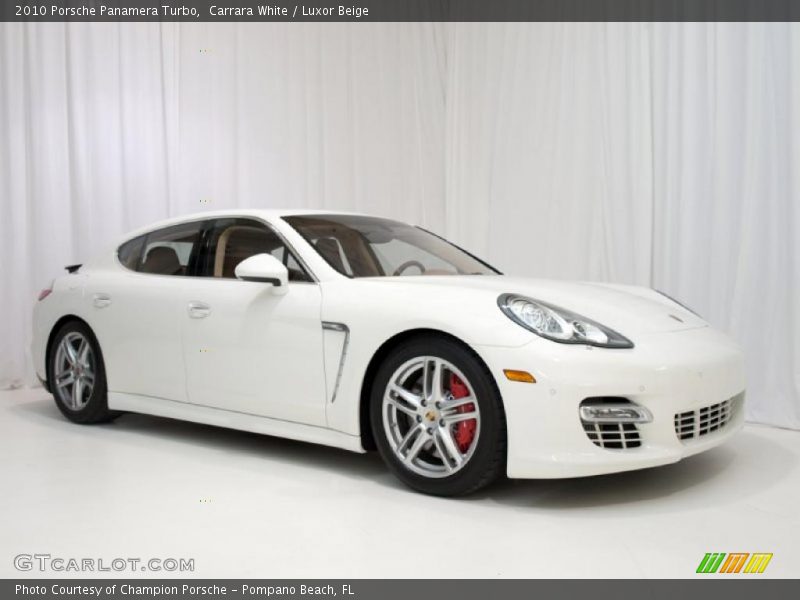 Carrara White / Luxor Beige 2010 Porsche Panamera Turbo