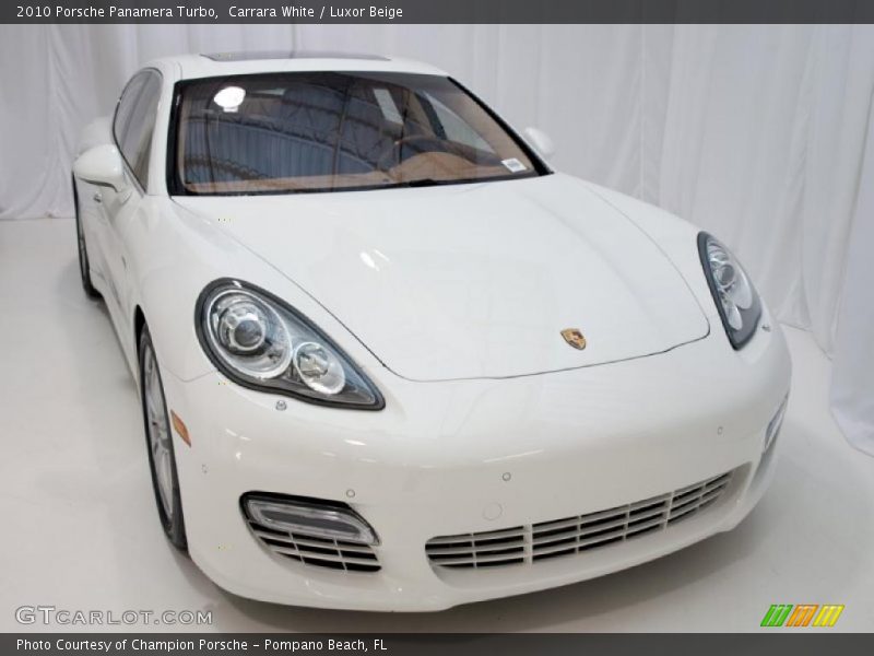 Carrara White / Luxor Beige 2010 Porsche Panamera Turbo