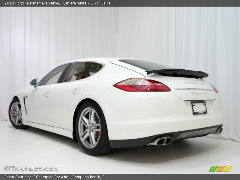 Carrara White / Luxor Beige 2010 Porsche Panamera Turbo