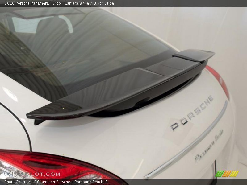 Carrara White / Luxor Beige 2010 Porsche Panamera Turbo
