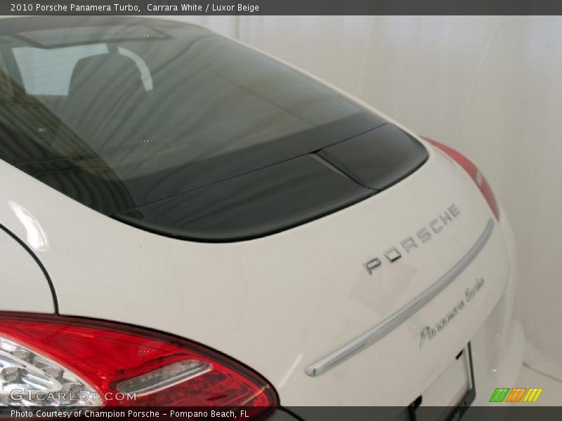 Carrara White / Luxor Beige 2010 Porsche Panamera Turbo