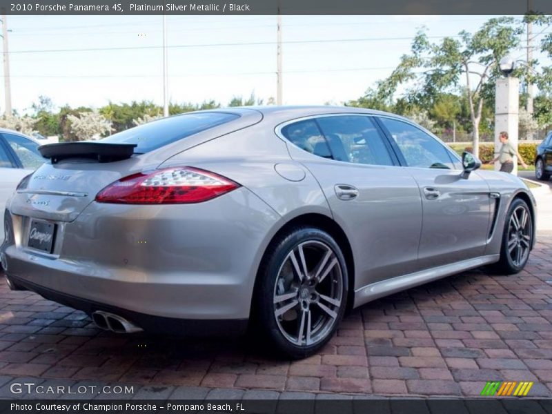 Platinum Silver Metallic / Black 2010 Porsche Panamera 4S