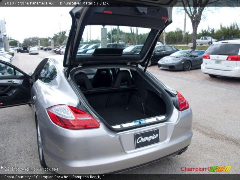 Platinum Silver Metallic / Black 2010 Porsche Panamera 4S