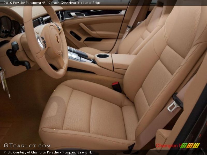 Carbon Grey Metallic / Luxor Beige 2010 Porsche Panamera 4S