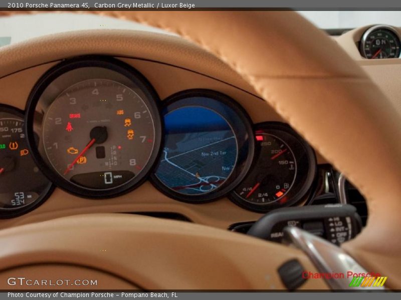 Carbon Grey Metallic / Luxor Beige 2010 Porsche Panamera 4S