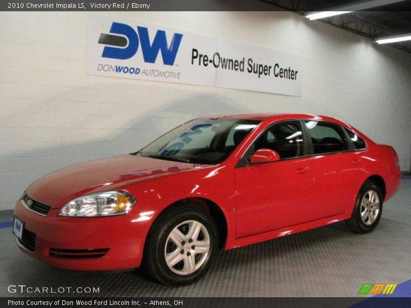 Victory Red / Ebony 2010 Chevrolet Impala LS