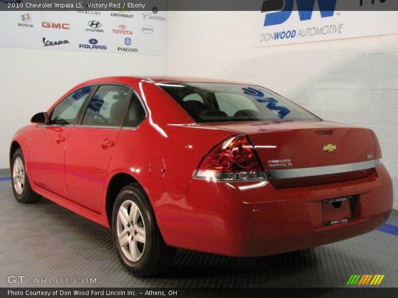 Victory Red / Ebony 2010 Chevrolet Impala LS