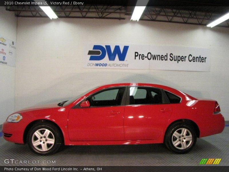 Victory Red / Ebony 2010 Chevrolet Impala LS