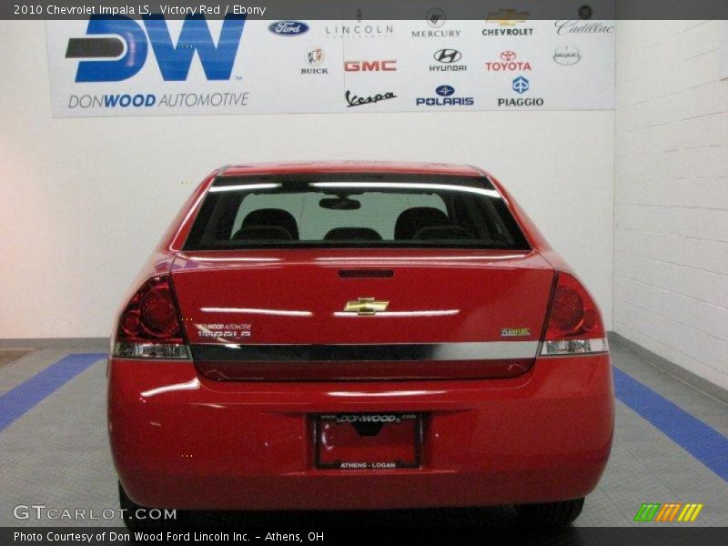 Victory Red / Ebony 2010 Chevrolet Impala LS
