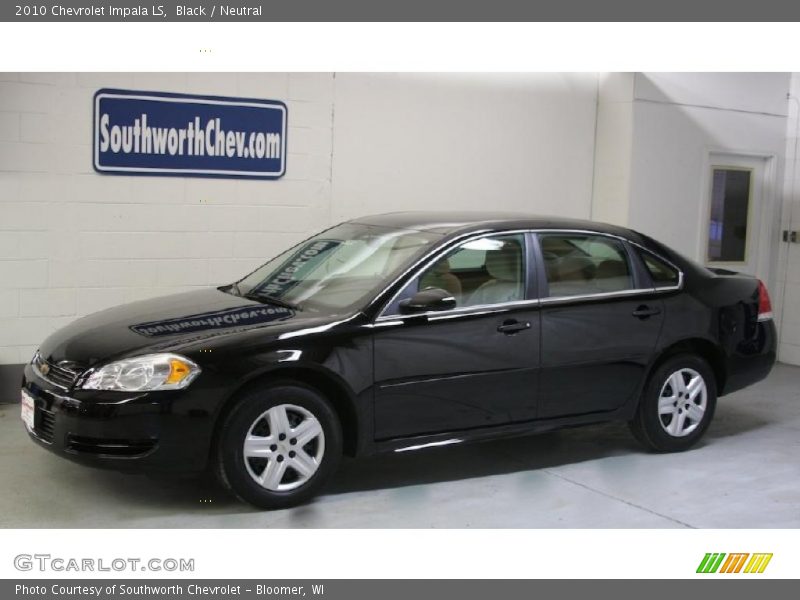 Black / Neutral 2010 Chevrolet Impala LS