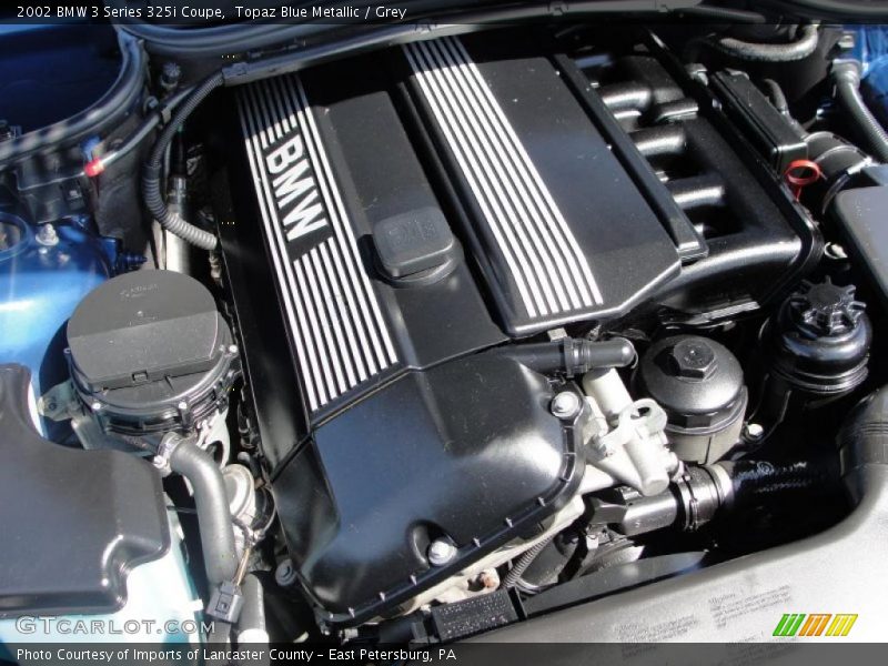 Topaz Blue Metallic / Grey 2002 BMW 3 Series 325i Coupe