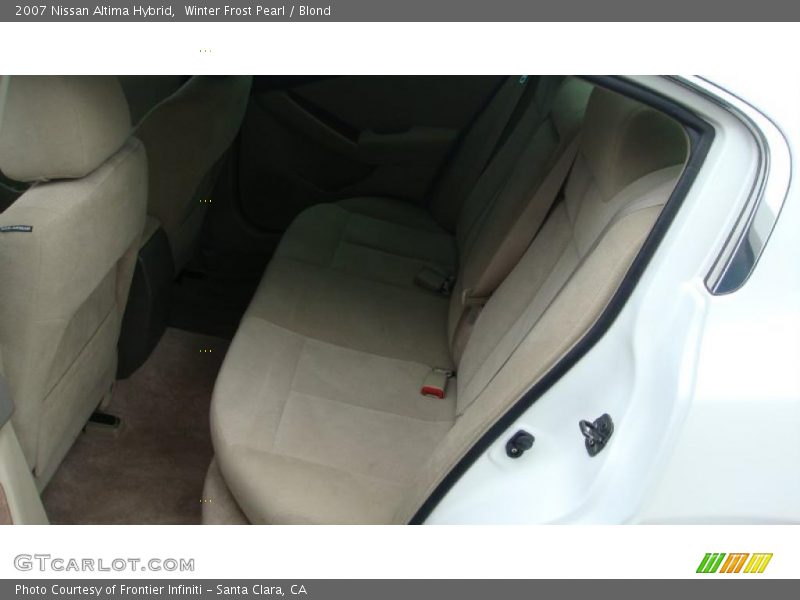 Winter Frost Pearl / Blond 2007 Nissan Altima Hybrid