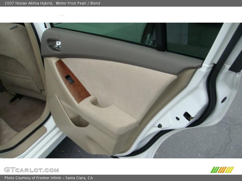 Winter Frost Pearl / Blond 2007 Nissan Altima Hybrid