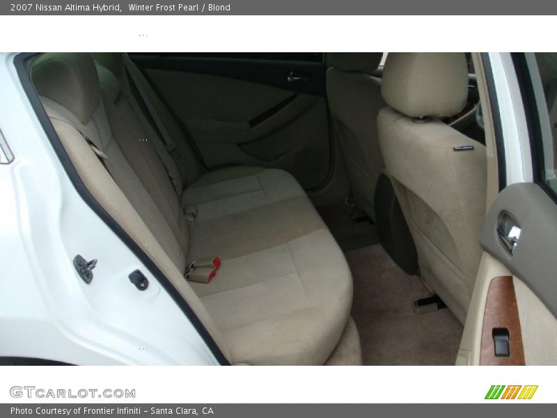 Winter Frost Pearl / Blond 2007 Nissan Altima Hybrid