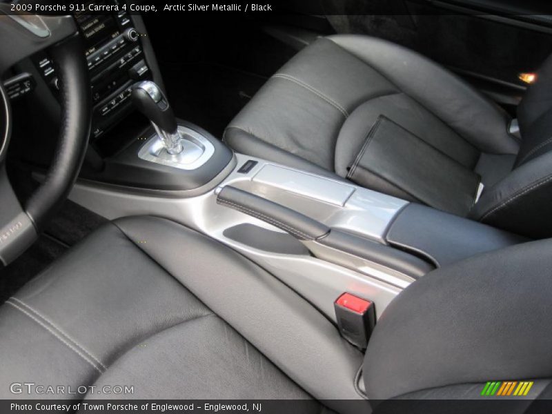Arctic Silver Metallic / Black 2009 Porsche 911 Carrera 4 Coupe
