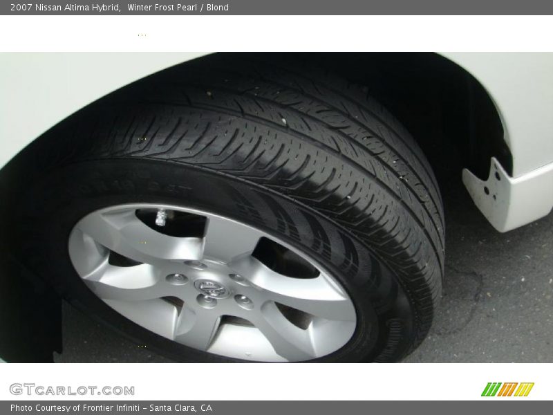 Winter Frost Pearl / Blond 2007 Nissan Altima Hybrid