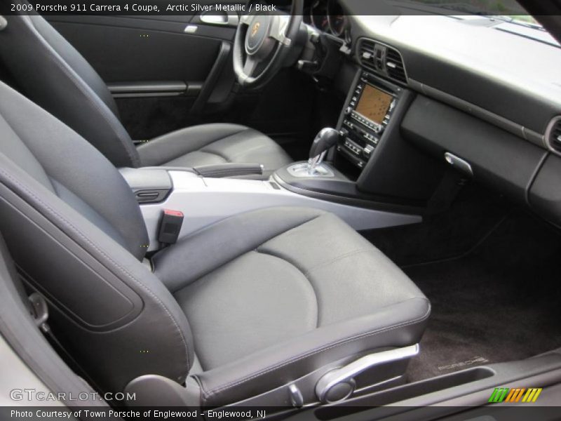 Arctic Silver Metallic / Black 2009 Porsche 911 Carrera 4 Coupe