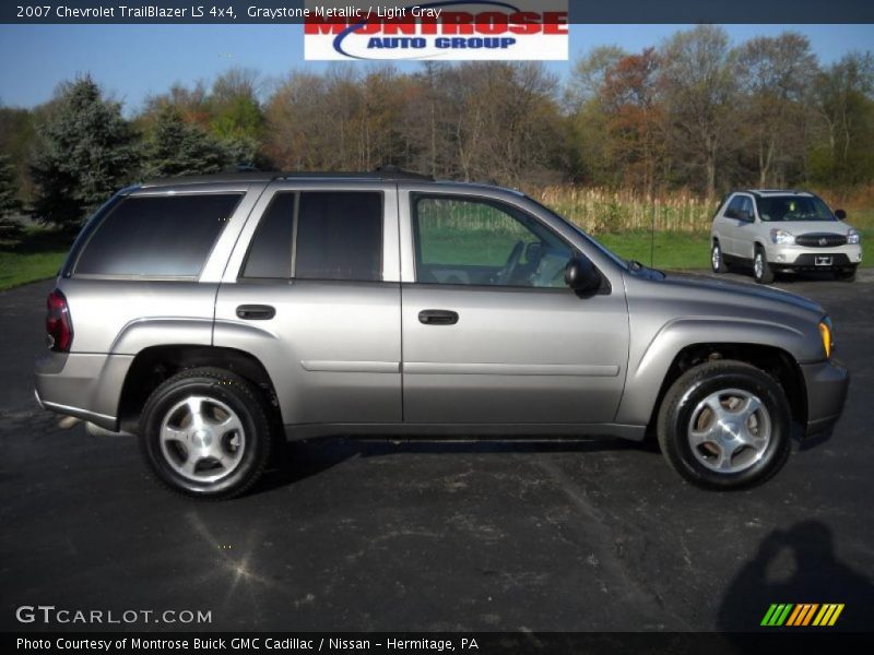 Graystone Metallic / Light Gray 2007 Chevrolet TrailBlazer LS 4x4