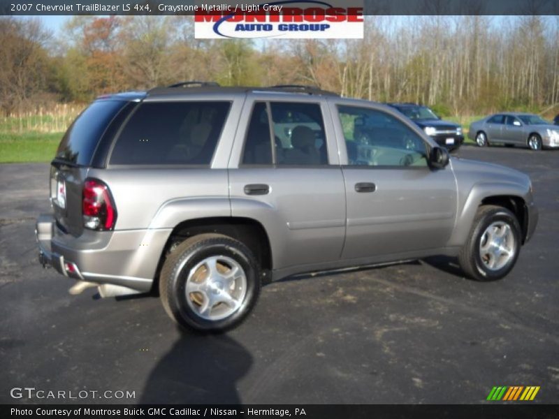 Graystone Metallic / Light Gray 2007 Chevrolet TrailBlazer LS 4x4