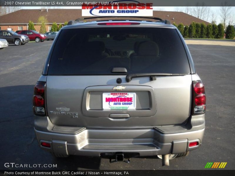 Graystone Metallic / Light Gray 2007 Chevrolet TrailBlazer LS 4x4