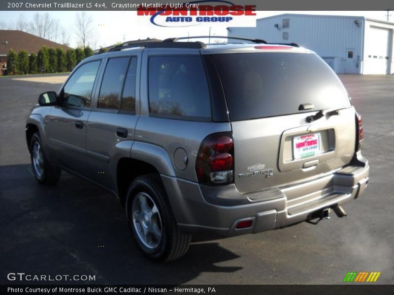 Graystone Metallic / Light Gray 2007 Chevrolet TrailBlazer LS 4x4