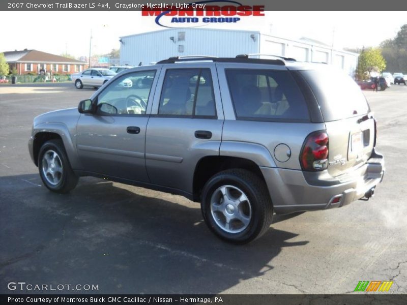Graystone Metallic / Light Gray 2007 Chevrolet TrailBlazer LS 4x4