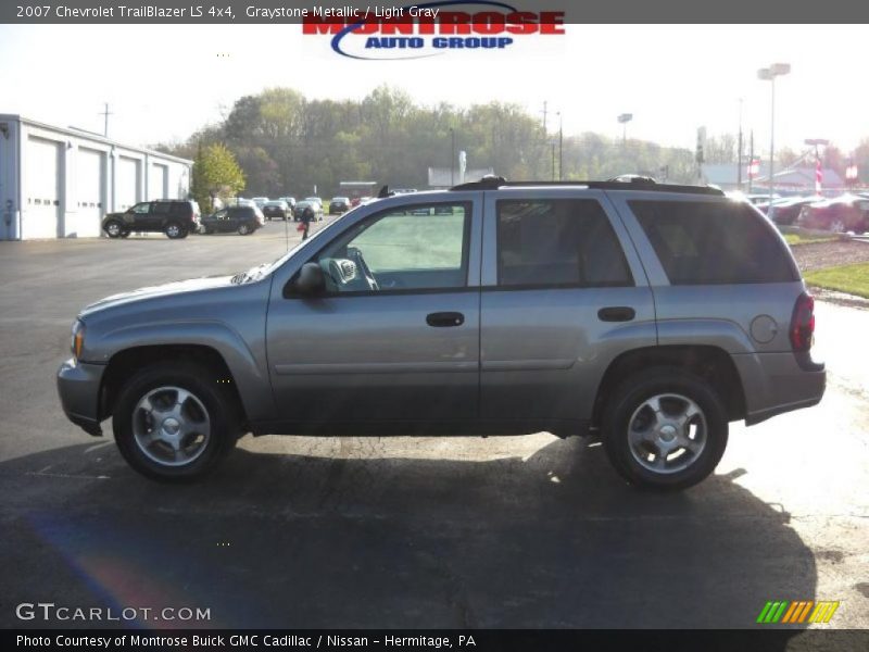 Graystone Metallic / Light Gray 2007 Chevrolet TrailBlazer LS 4x4