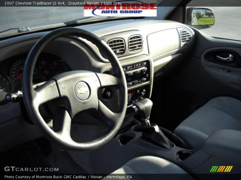 Graystone Metallic / Light Gray 2007 Chevrolet TrailBlazer LS 4x4