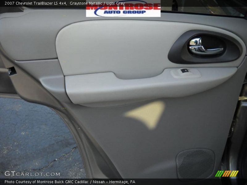 Graystone Metallic / Light Gray 2007 Chevrolet TrailBlazer LS 4x4