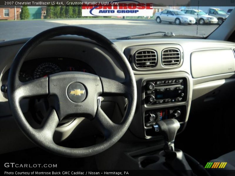Graystone Metallic / Light Gray 2007 Chevrolet TrailBlazer LS 4x4