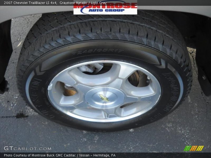 Graystone Metallic / Light Gray 2007 Chevrolet TrailBlazer LS 4x4