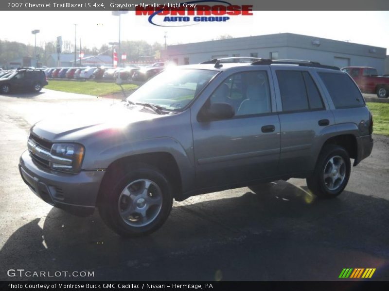 Graystone Metallic / Light Gray 2007 Chevrolet TrailBlazer LS 4x4