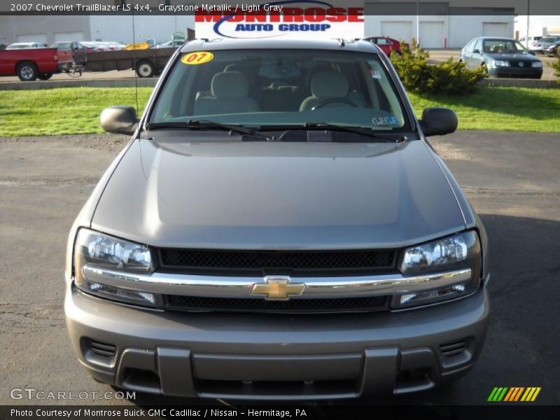Graystone Metallic / Light Gray 2007 Chevrolet TrailBlazer LS 4x4