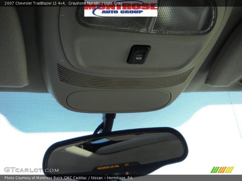 Graystone Metallic / Light Gray 2007 Chevrolet TrailBlazer LS 4x4