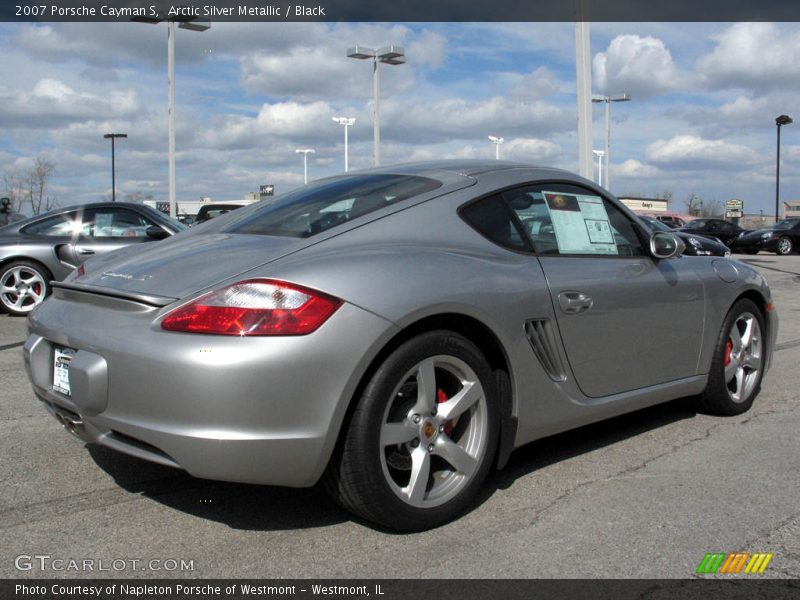 Arctic Silver Metallic / Black 2007 Porsche Cayman S