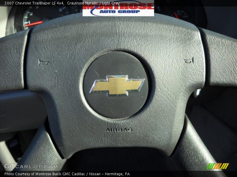 Graystone Metallic / Light Gray 2007 Chevrolet TrailBlazer LS 4x4